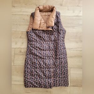 Frank Lyman Design Reversible Black and Brown Vest